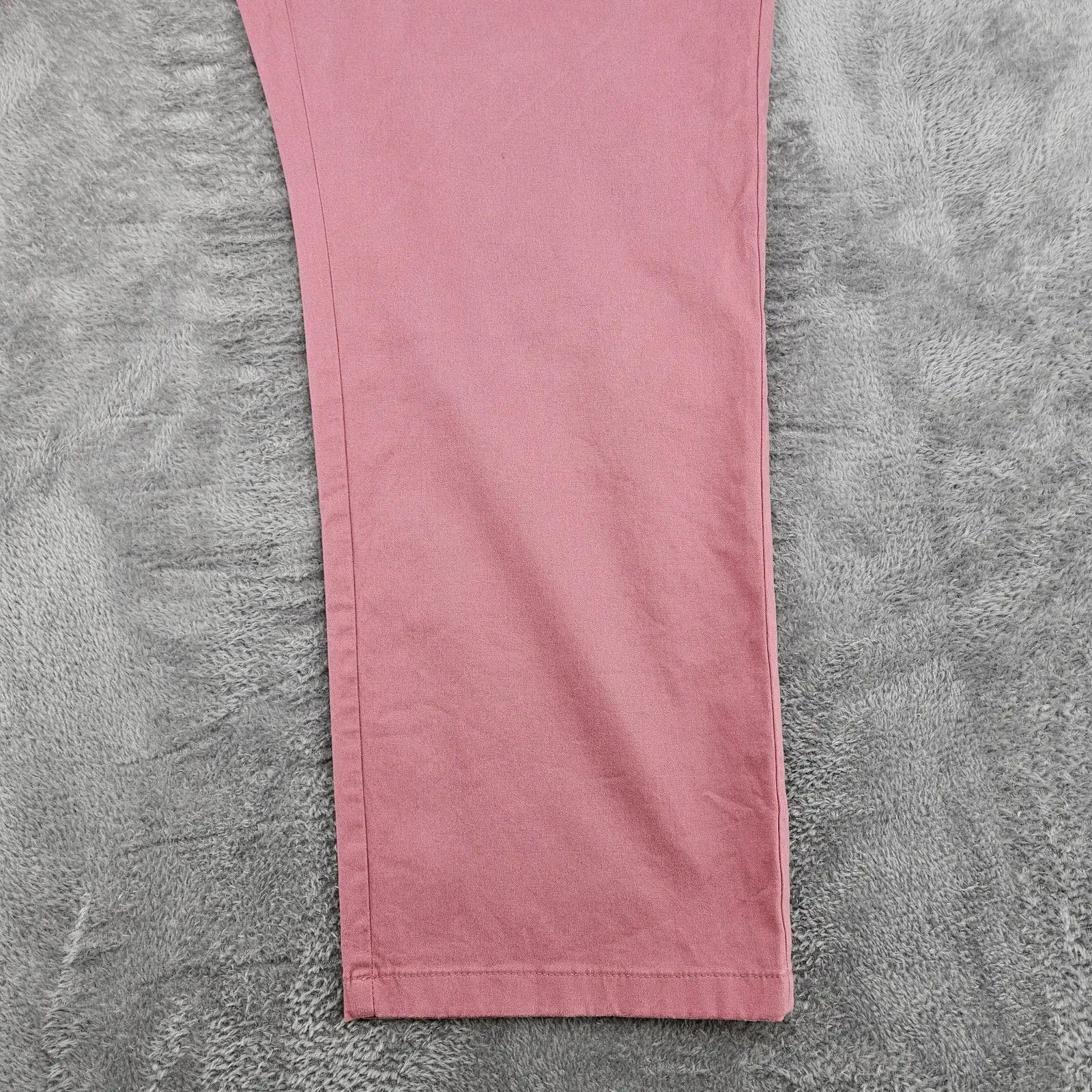M&S Mens Chinos W44 L29 Raspberry Regular Fit Stretch Cotton Trousers Short image 3