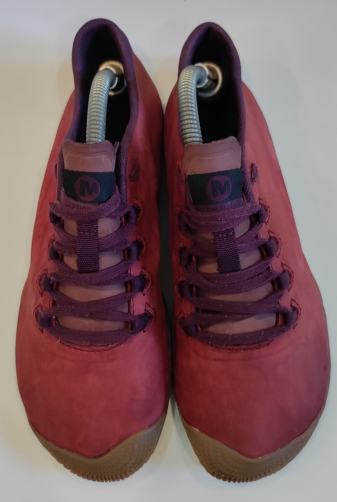 Merrell Vapor Glove 3 Luna J94884 Barefoot City Rojo Gamuza Entrenadores Mujeres Reino Unido 4.5