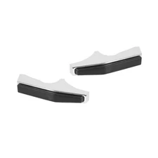 04-194 Brothers Trucks Bumper Guards - Front - Chrome/Black - Pair