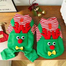 Christmas Cat and Dog Pet Clothes Dog Elk Vest Cat Four Legged Strap Pet Winter