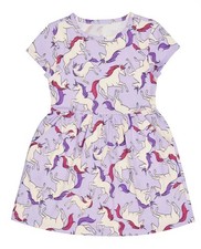 Wonder Nation Girls Short Sleeve Unicorn Play Dress with Pockets Size M 7-8 