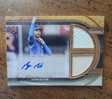 2025 Topps Museum Collection Byron Buxton Dual Relic Auto Copper /99 Twins