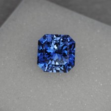 AAA 10.25 Ct Natural Kashmiri Blue Sapphire Asscher Cut Certified Loose Gemstone