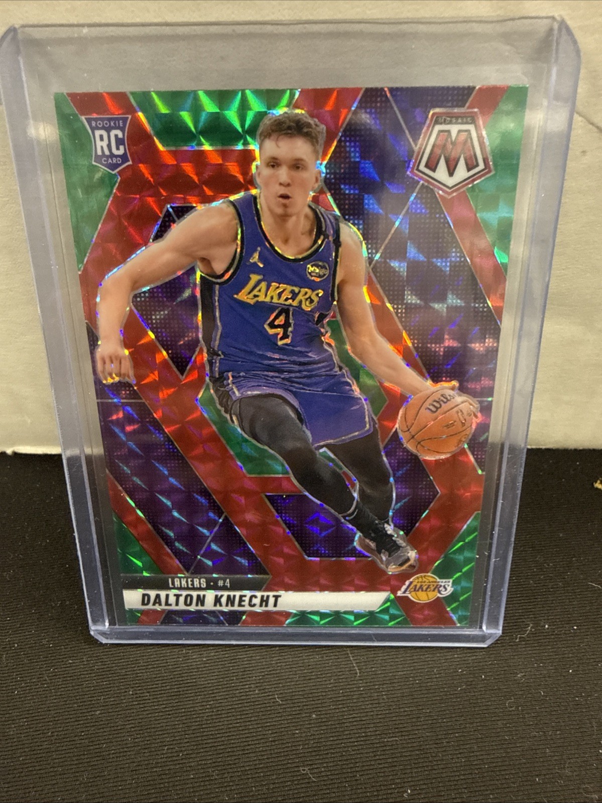 Dalton Knecht 2024-25 Panini Mosaic Rookie Choice Red Green Prizm RC #238