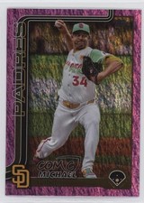 2025 Topps Series 1 Pink Holo Foil Mike King Michael King #195 1i0l