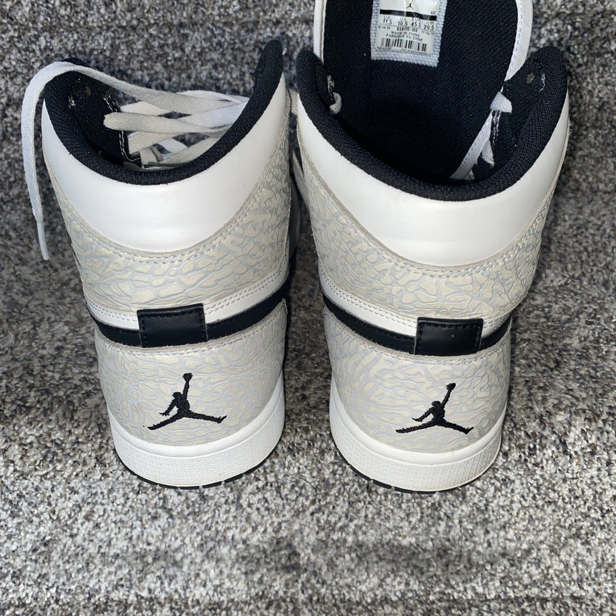 Nike Shoes Men’s 10.5 Air Jordan 1 Retro 2015 White Elephant Sneakers 839115-106 Nike Air Jordan 1 Retro High White Elephant 839115-106 Men main image 3