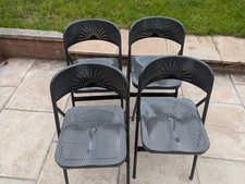 IKEA FRODE metal Folding Chairs Set Of 4
