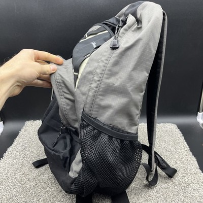 L.L. Bean Deluxe Backpack Black Gray Ripstop School Nylon  display picture 1