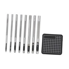 Punzonatrice per pelle Punzonatrice rotonda Kit di strumenti di lavoro in