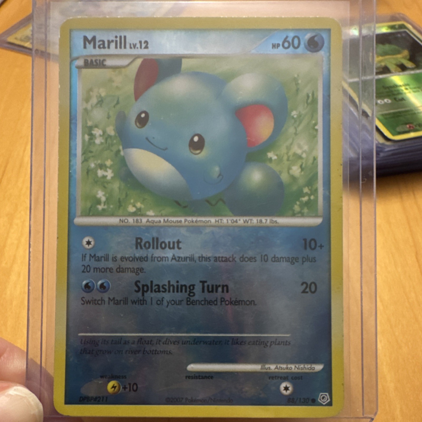 Pokémon TCG Marill Diamond & Pearl 88/130 Reverse Holo Common 60HP English