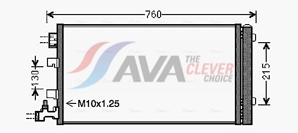 Fits AVA RTA5449D AIR CONDITIONING RADIATOR RENAULT MEGANE (2009) 1.6 ⭐UK Stock⭐