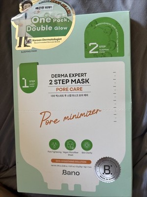 Derma Expert 2 Step Mask Pore Care Bano Skin Smoothing Solution