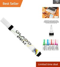 Water-Resistant Fine Tip Glass Pen for Parties  Celebrations - White Ink