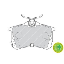 Ferodo Bremsbelagsatz Bremsklötze hinten 43022S1AE50 43022S1AE03 | 689944