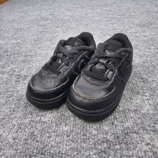 Nike Air Force 1 Low Toddler 7C Triple Black Shoes Sneakers 314194-009 AF1