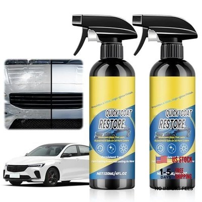 2Pcs Nano Quick Coat Restore Coating Spray,2026 New Advanced Automobile Quick 