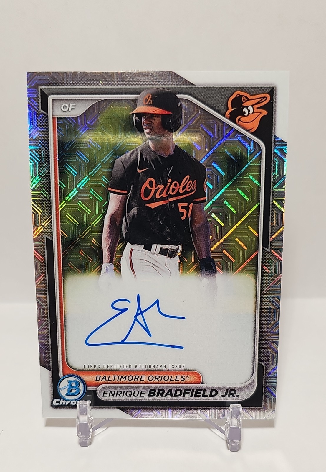 2024 Bowman - Chrome Prospect Mega Box Autographs Enrique Bradfield #BMA-EB (AU,
