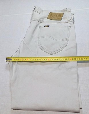 Men Lee Jeans White Denim 33 / L / 48 #1WKD