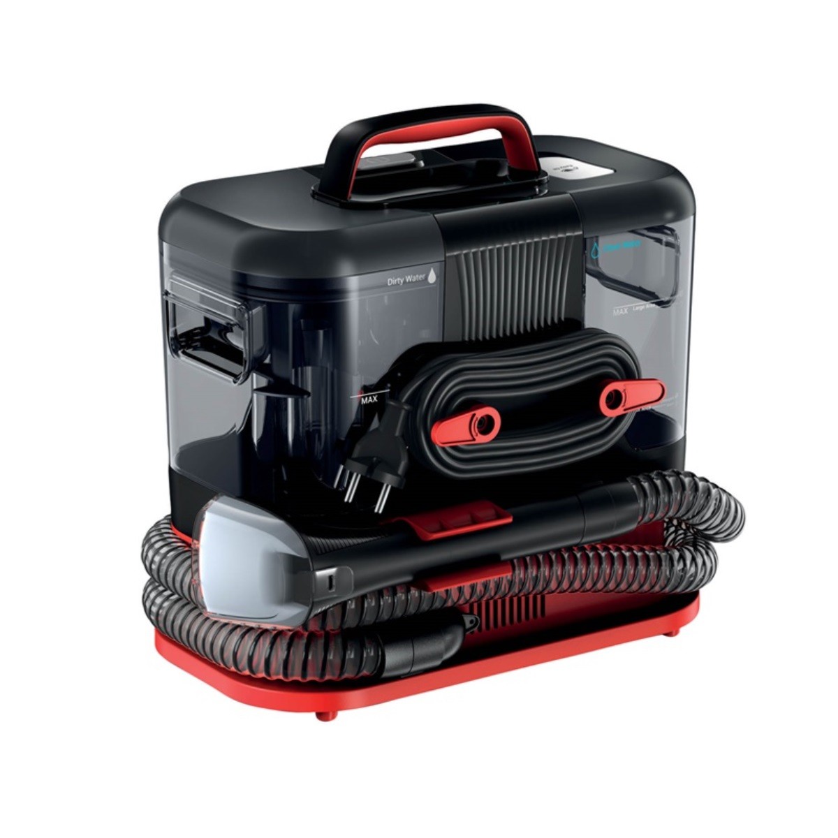 Rowenta nettoyeur détacheur 400W IN5012F0 compact noir et rouge