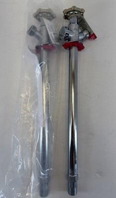 2 Everbilt 1/2''x 3/4'' x12'' Brass Anti-Siphon Frost Free Sillcock Valve 2 Pack