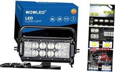 36W LED Work Light Magnetic Base Mount Portable LED Light Flood for Car SUV