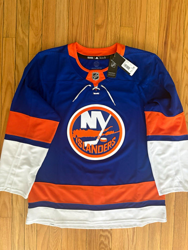 adidas New York Islanders NHL size XL Hockey Jersey Blue Orange White