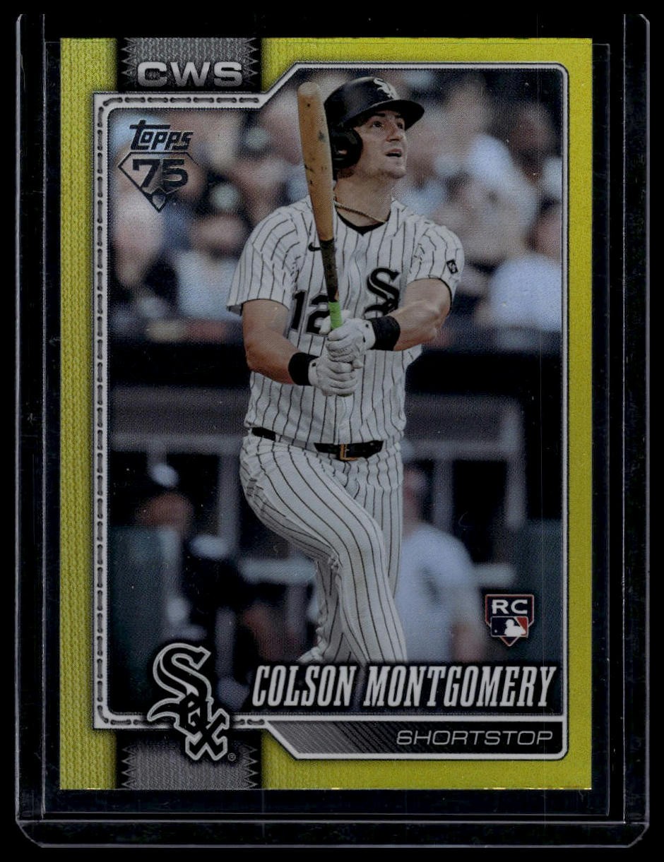 2026 Topps #157 Colson Montgomery Yellow Rainbow Foil #/399