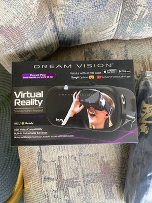 Dream Vision Black VR Headset VIRTUAL REALITY  NEW