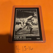 1992 Megacards Ruth #4 Lifetime World Series/Batting 1926 