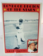 1972 Topps - Boyhood Photos of the Stars Willie Stargell #343 EX.