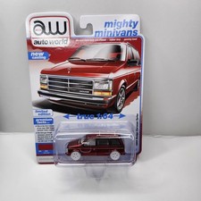    AW Auto World 1989 Dodge Caravan Turbo Mighty Minivans Ultra Red Chase    
