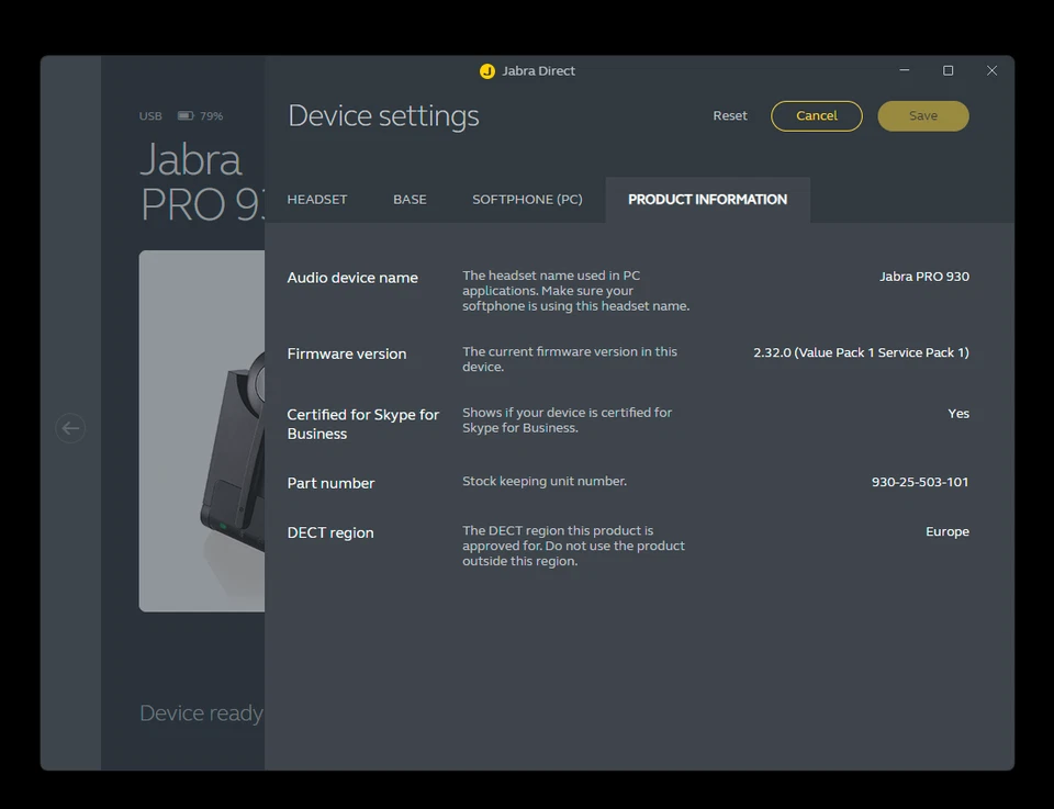 Jabra Pro 930 MS, On-Ear Mono-Headset, Skype for Business, 930-25-503-101, PC - Bild 2 von 2