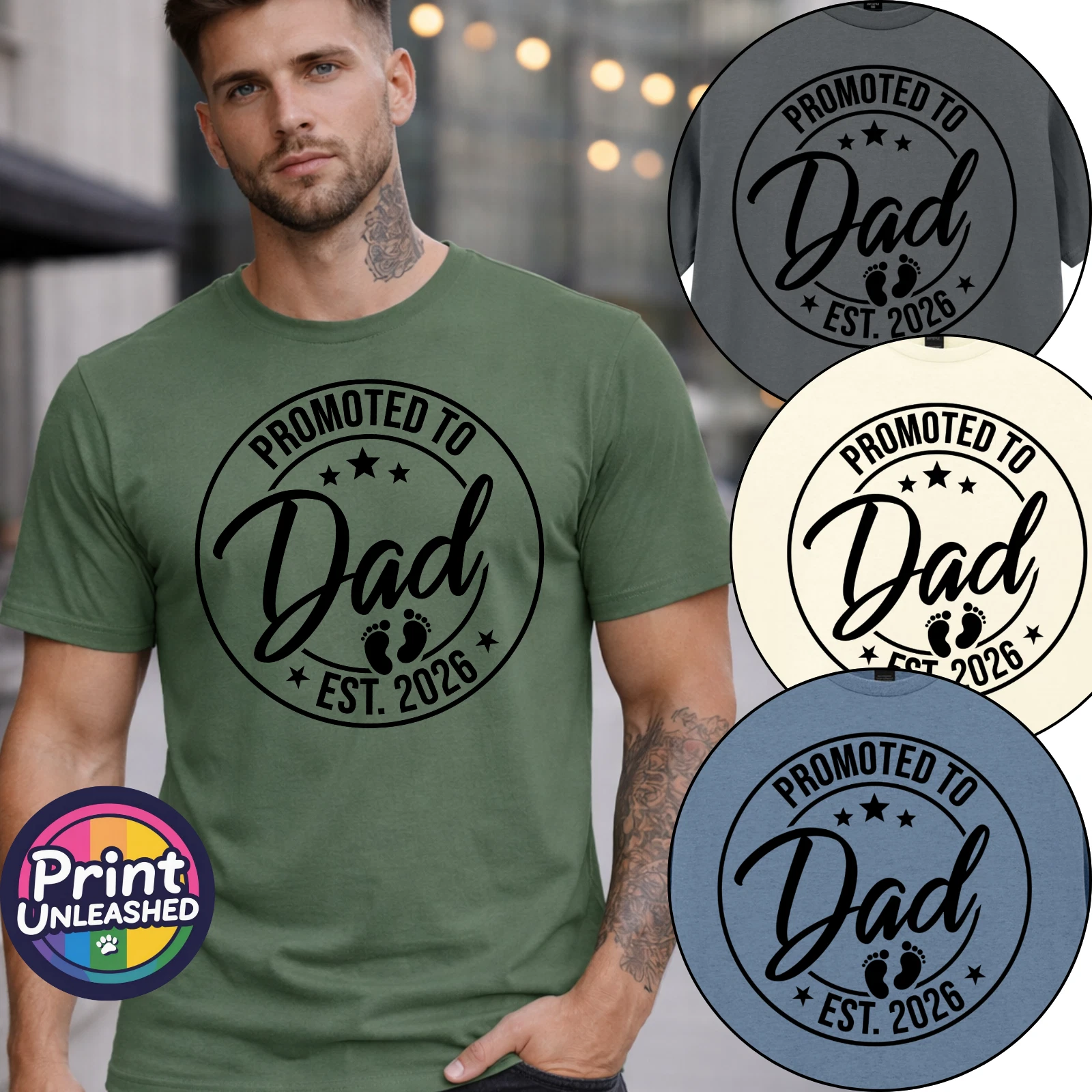 Promoted To Dad EST 2026 T Shirt New Dad Gift Dad To Be First Father’s Day Tee
Opens in a new window