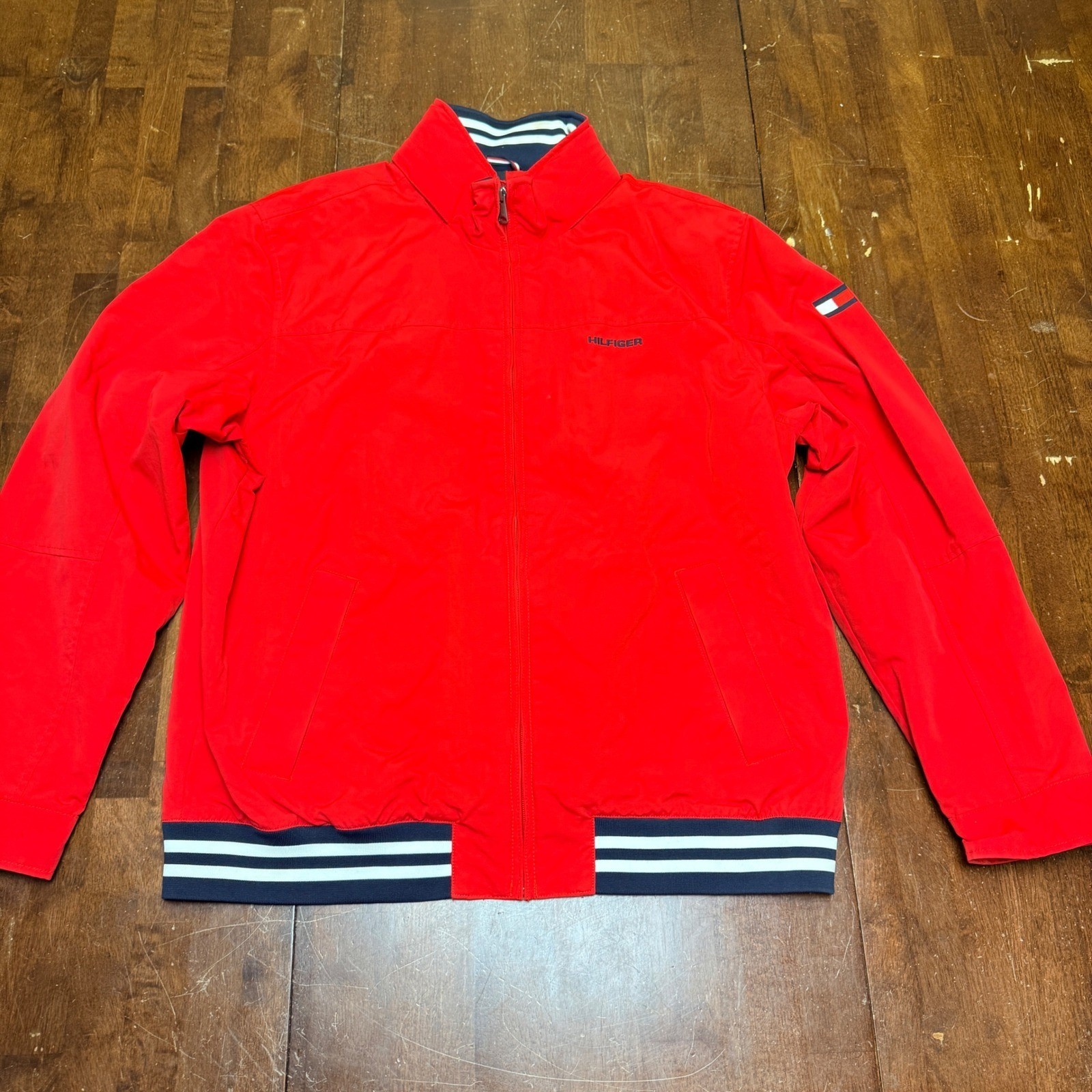 Mens Xl Waterproof Striped Trim