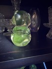 RARE URANIUM GLASS FENTON BEAR HTF Clear to green glow! Glow glass, figurine — photo 4
