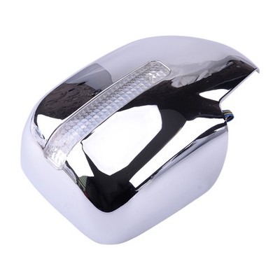 Right Chrome Mirror Cover Trim Turn Signal LED Light Fit for Land Cruiser 100