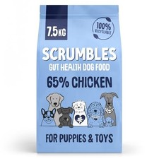 Scrumbles Natural Chicken Dry Dog Food for Puppies 7.5kg. 5.09 per kilo