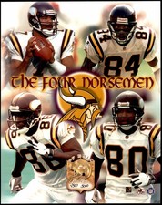 1999 Photo File 8X10 Randall Cunningham / Randy Moss / Jake Reed / Cris Carter