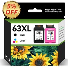 63XL Ink Cartridge for HP 63XL OfficeJet 3830 4650 4655 5255 ENVY 4512 4516 4520