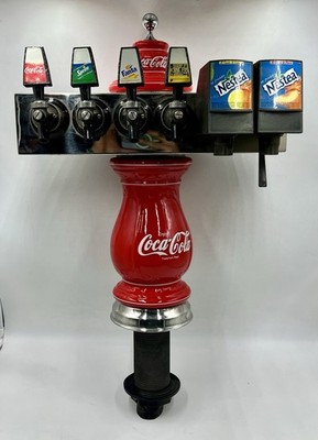 Coca Cola Getränke-Spender Keramik Metall Vintage Fanta Pub