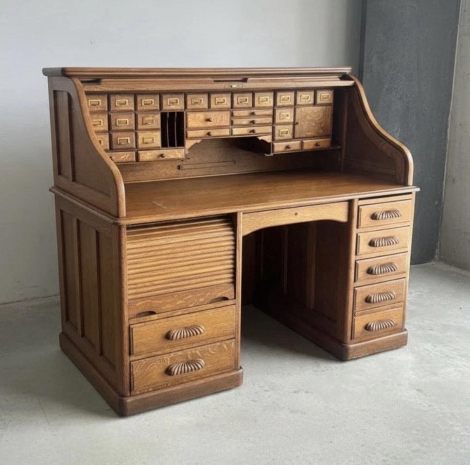 事務机・学習机 Vintage Roll top Desk 25+ Vintage Roll Top Desk In Antique Desks & Secretaries (1950-Now