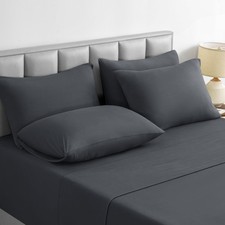 Jersey Knit Queen Sheet Set 6 Pieces, Stretch Super Soft and -Free Bed Sheets...