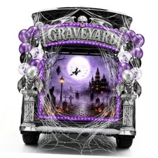 Trunk or Treat Car Decorations Kit, Halloween Cemetery Style