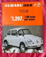 1968 Subaru 360 - Original Car Dealer Sales Brochure Catalog