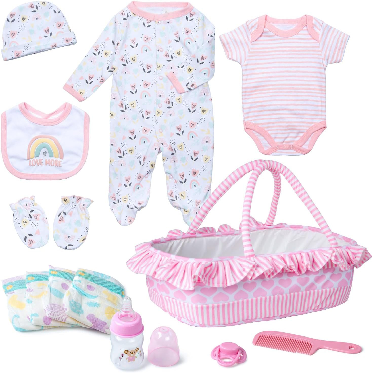 Clothes With Heart Bassinet For 17-22