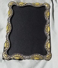 Gold Pearl 7 1/8" Tall Metal Picture Frame Holds 4" x 6" Photo