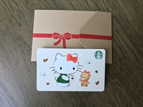 $0 Loaded Limited Edition Hello Kitty x Starbucks Gift Card – Collectible Cutie