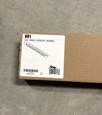 Middle Atlantic BR1 1 Rack Unit Brush Grommet Cable Pass-Through Panel