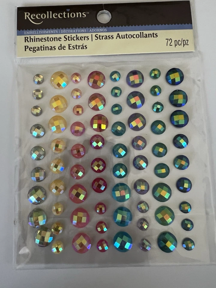 Rhinestone Stickers Scrapbooking Embellishment Card Recollections- Lot Of 6 - Image 3 of 4