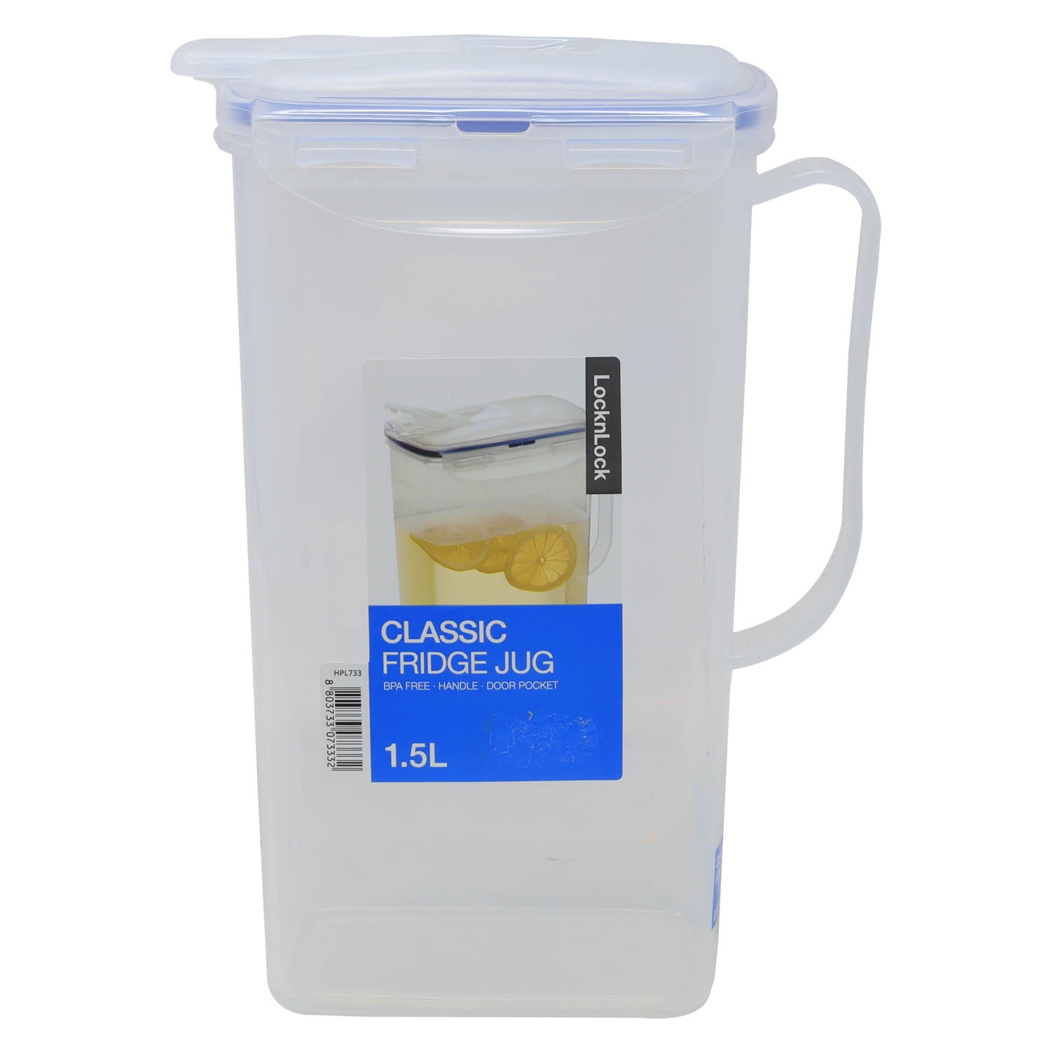 LocknLock 1.5L Classic Fridge Door Jug Beverage Juice Pitcher Freezer Safe